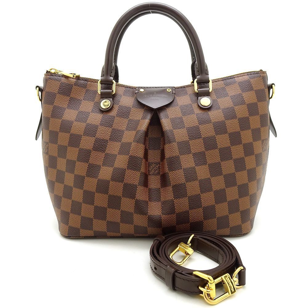 Louis Vuitton Damier Sienna PM Ebene 2WAY Bag Brown